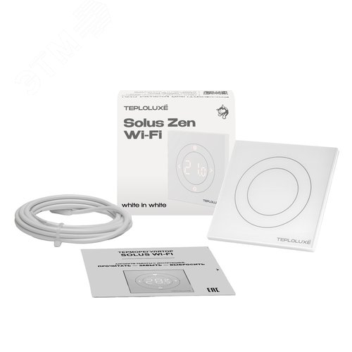 Изображение товара Терморегулятор электронный Solus Zen Wi-Fi белый/белый (шт)