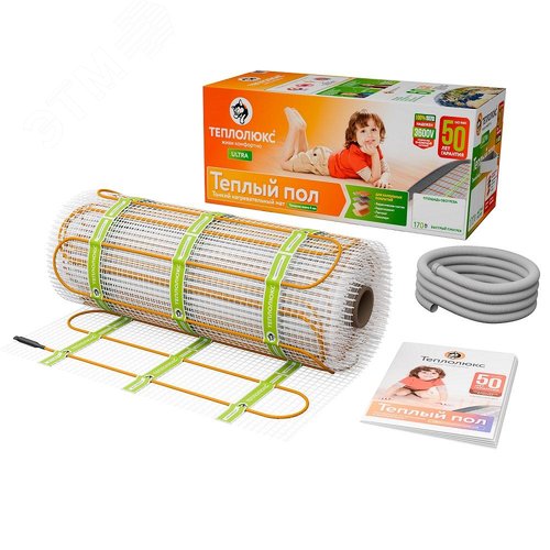 Изображение товара Мат нагревательный для теплого пола Ultra МНН 1365 Вт/8.0 кв.м (шт)