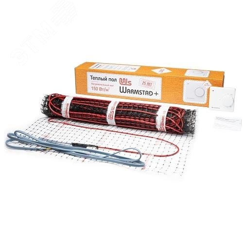 Изображение товара Мат нагревательный для теплого пола Warmstad+ WSM 300 Вт/2.00 кв.м (шт)