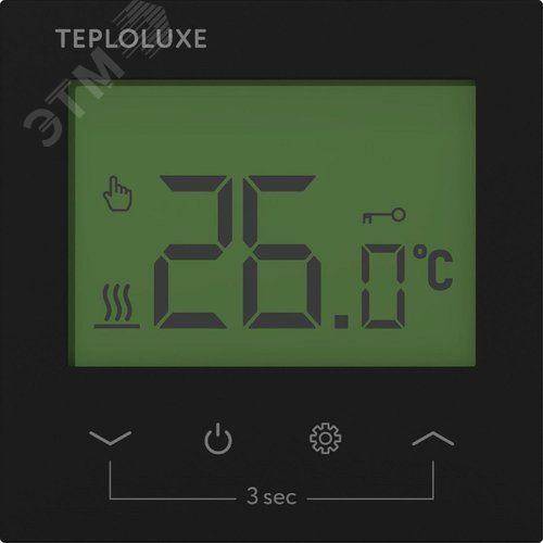 Изображение товара Терморегулятор электронный Теплолюкс Pontus черный (шт)