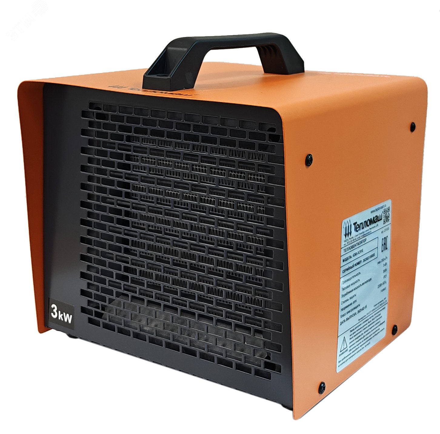 Изображение товара Тепловентилятор Тепломаш 221034 3 кВт Изображение товара Тепловентилятор Тепломаш 221034 3 кВт