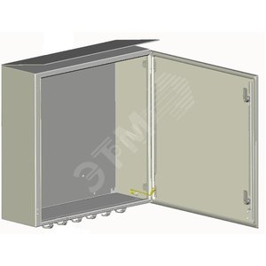 Шкаф монтажный с козырьком IP65, 600х600х210 мм