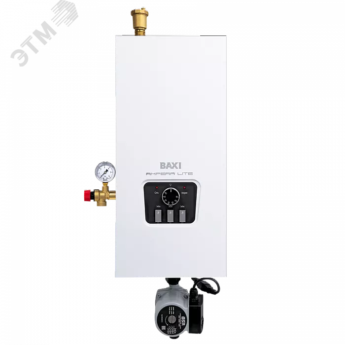 Изображение товара Электрический настенный котел Baxi AMPERA Lite 9 3-ступени мощности для обогрева