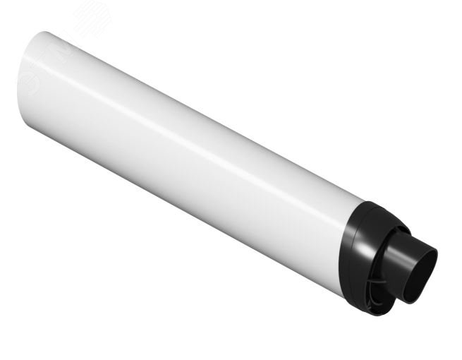 Изображение товара Труба коаксиальная полипропиленовая с наконечнико для конденсационных котлов d 80-125 мм 1000 мм (шт)