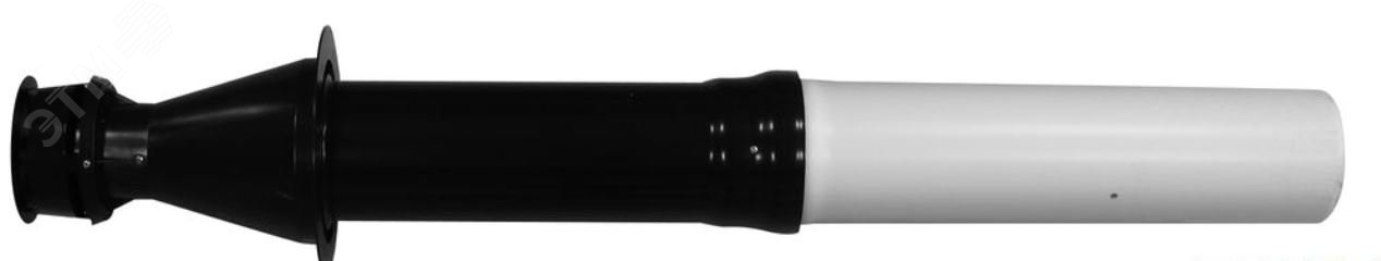 Изображение товара Вертикальный полипропиленовый наконечник 80/125 мм для конденсационных котлов Baxi