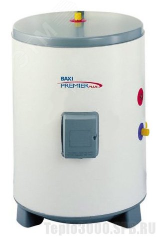 Водонагреватель напольный накопительный Premier Plus 300  косвенного нагрева 30 кВт из нержавеющей стали емкостью 300 л 95805096 Baxi