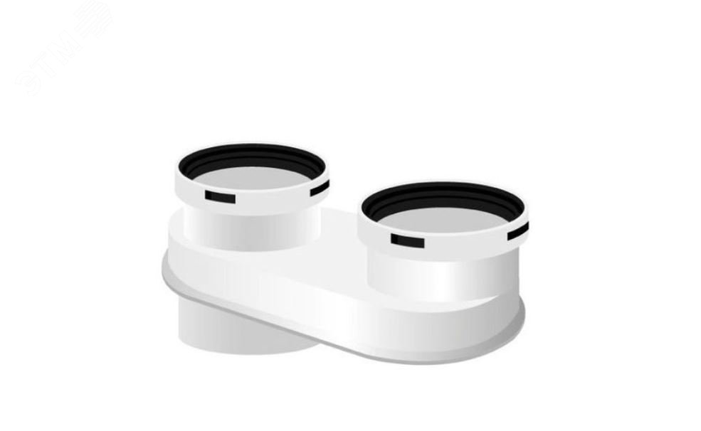 Изображение товара Адаптер для подключения раздельных труб d 60/100/80 мм для конденсационных котлов (шт)