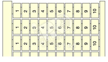Изображение товара Маркировка вертикальная RC610 10x(41...50) белая для электромонтажа