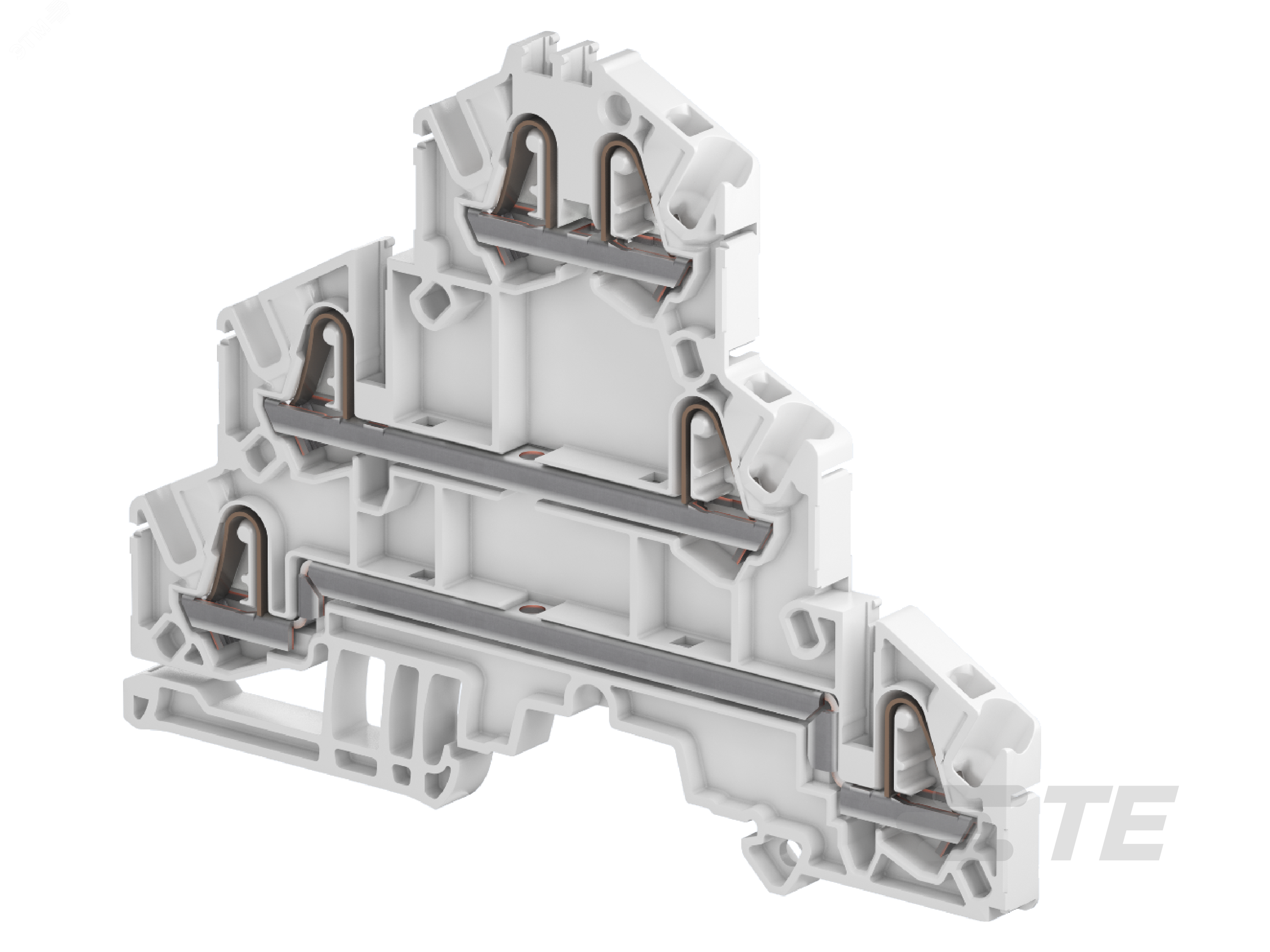 Клемма ZK2.5-T3 втычная трехуровневая, 3 цепи артикул 1SNK705510R0000 ...