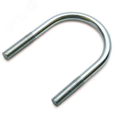 Изображение товара Хомут U-образный 2 1/2 М10 оцинкованный сталь ГОСТ 24137-80 без гаек