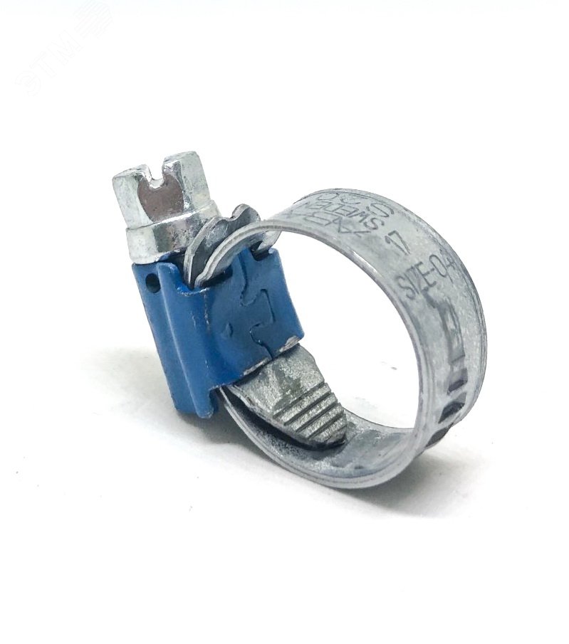 Изображение товара Хомут АБА 19-28/12 червячный усиленный для труб и шлангов