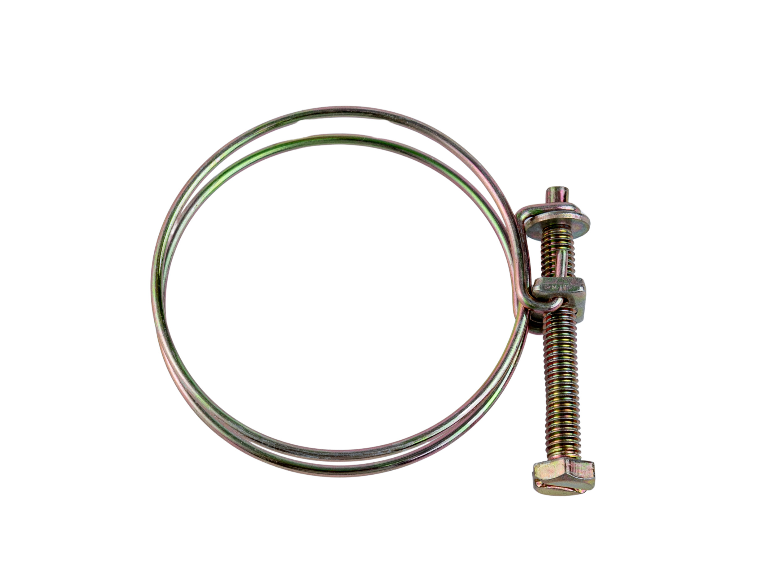 Хомут спиральный проволочный СПИРО 85мм оцинкованная сталь W1