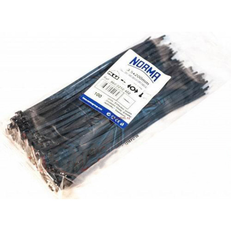 Стяжка кабельная NORMA 4,5x430 черн.