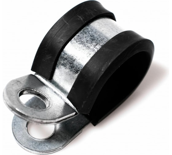Скоба  резиноармированная Рубер Диаметр 12 Ширина 12 сталь оцинкованная