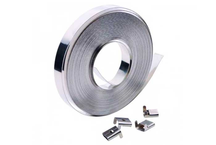 Лента бандажная 20х0,7 нержавеющая сталь AISI 304 (W4) (намотка 50м)