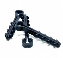 Дюбель-хомуты для плоских проводов 6х12  бел