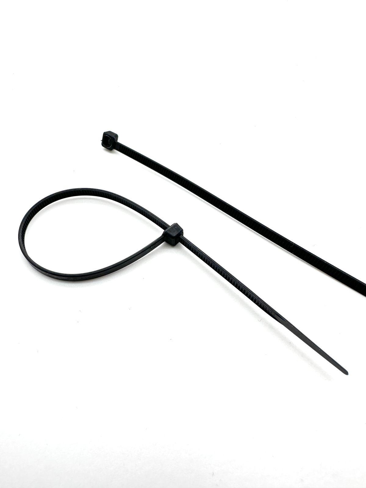 Хомут-стяжки ленточные 5x500 (4,8x500) черный 100шт нейлон полиамид