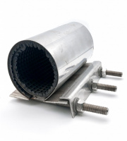 Хомут ремонтный стандартный  D50-60 L150  нержавеющая сталь  AISI304 W4