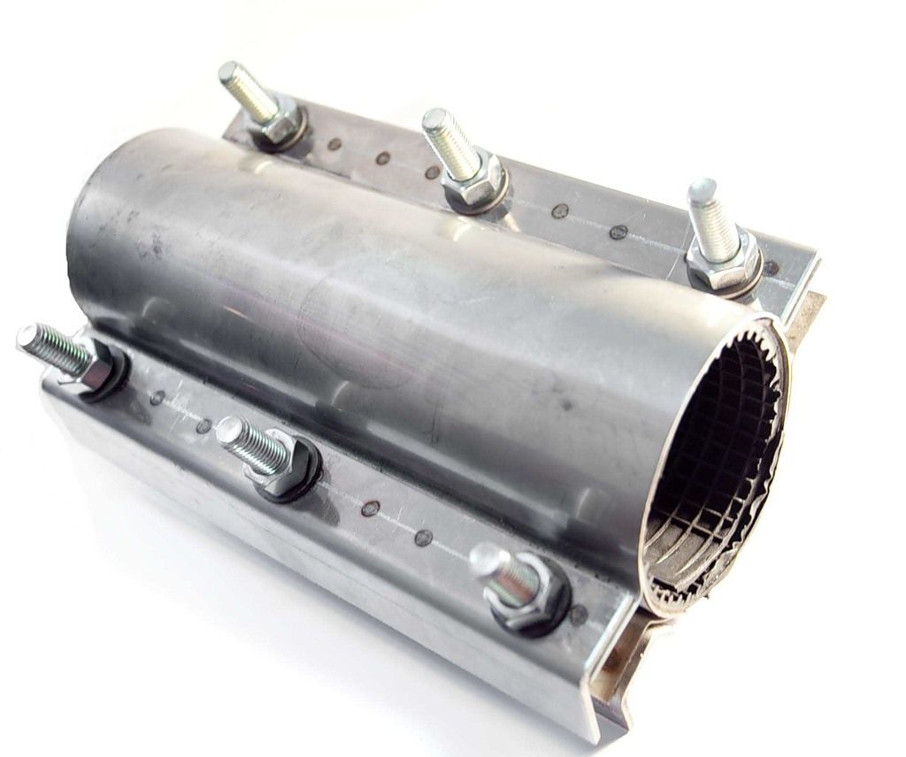 Хомут  ремонтный двусторонний D88-110 L250 нержавеющая сталь  AISI304 W4