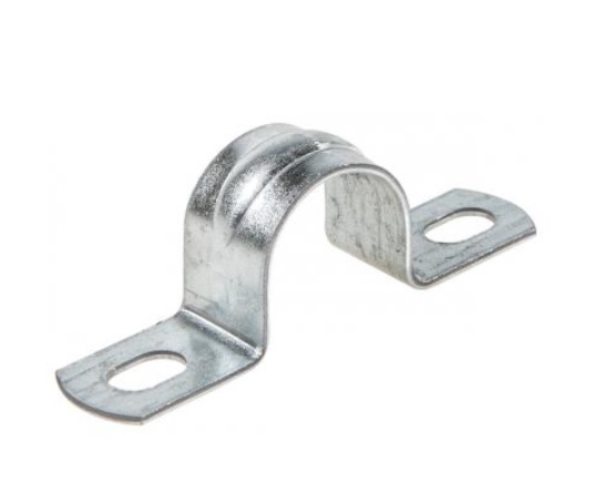 Скоба металлическая двухлапковая СМД размер 21-22 оцинкованная сталь