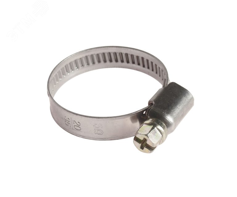 Изображение товара Червячный хомут ЛИБРО МХ W4 16-27 из нержавейки для труб и кабелей