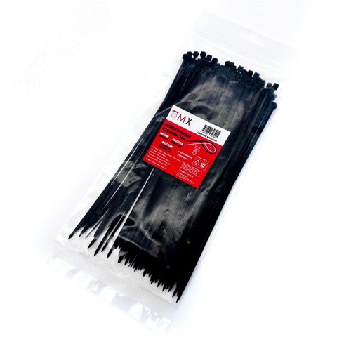 Хомут-стяжки ленточные 3x100 (2,5x100) черный 100шт нейлон полиамид - фото 2