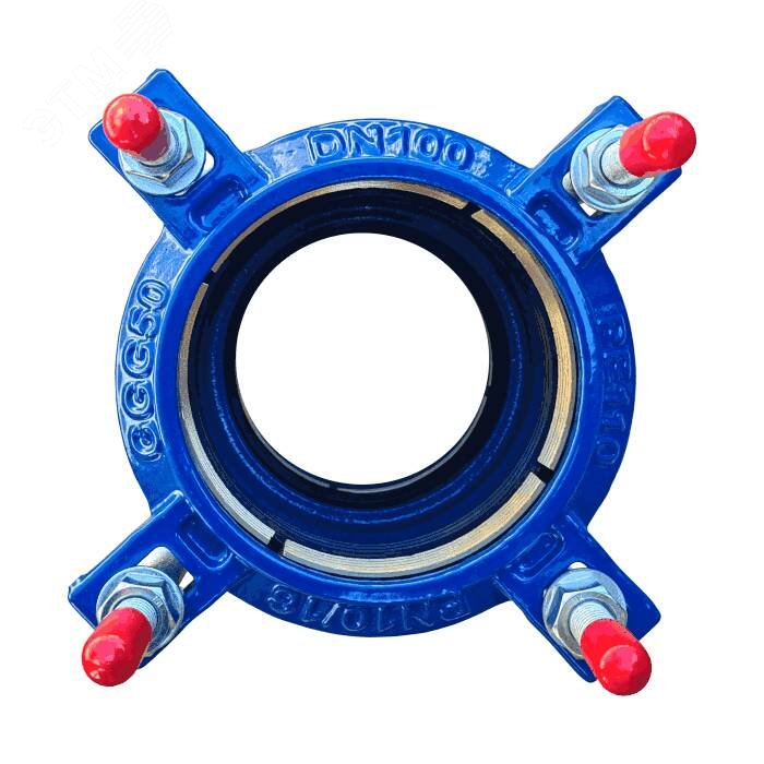 Изображение товара Муфта чугун соединительная для ПЭ труб Ду 100 (Дн 110-110) Ру10/16 Benarmo