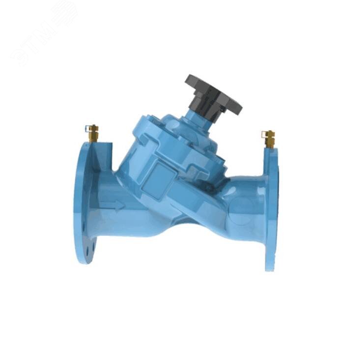 Изображение товара Клапан балансировочный ручной чугун Ду 250 Ру16 фланцевый Kvs 1292м3/ч