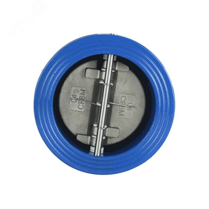 Изображение товара Клапан обратный Ду 125 двухстворчатый межфланцевый (корпус чугун, створки нж) (шт)