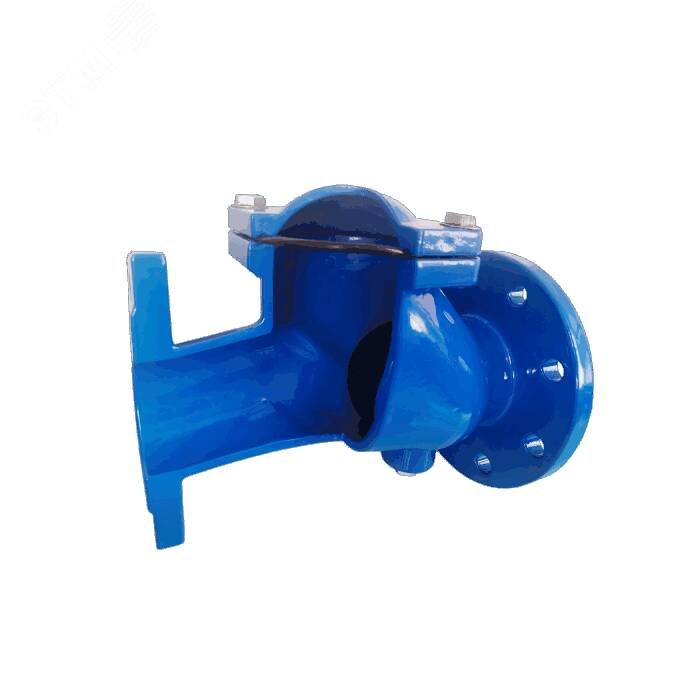 Изображение товара Клапан обратный Ду 250 Ру10/16 шаровой фланцевый (корпус чугун, шар сталь+NBR) (шт)