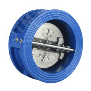 Изображение товара Клапан обратный чугун Ду 50 Ру16 межфланцевый затвор створки чугун+EPDM (шт)