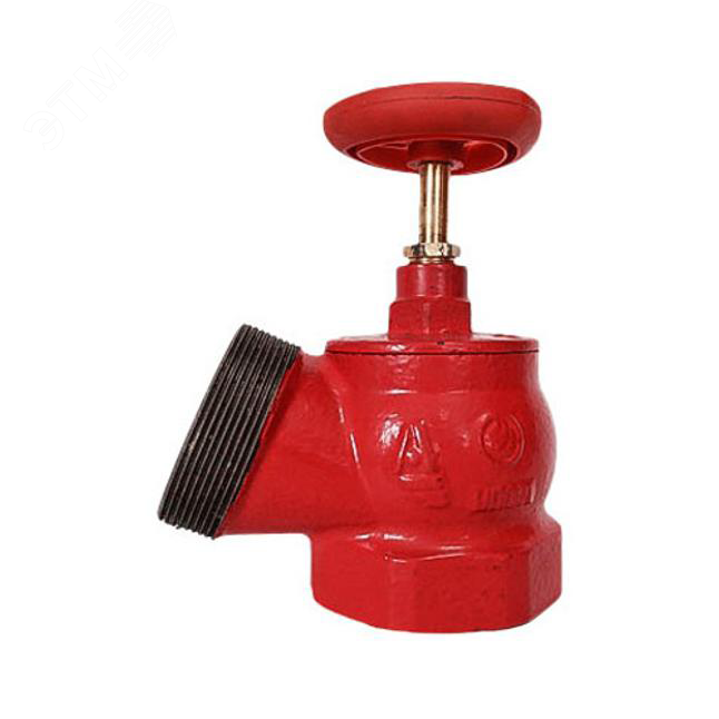 Клапан пожарный чугунный КПЧ 65-1 Ду65 Ру16 муфта-резьб 125 гр 110025 Апогей