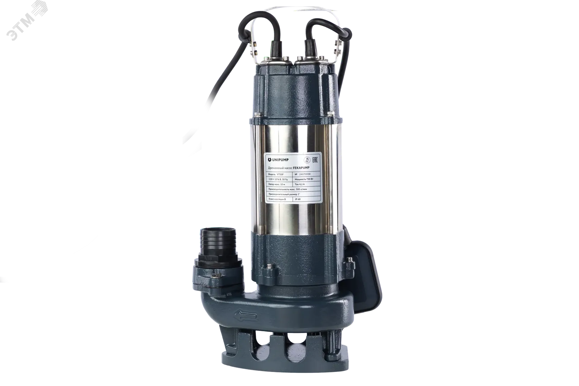 Изображение товара Дренажный насос FEKAPUMP V 750F для откачки грязной воды