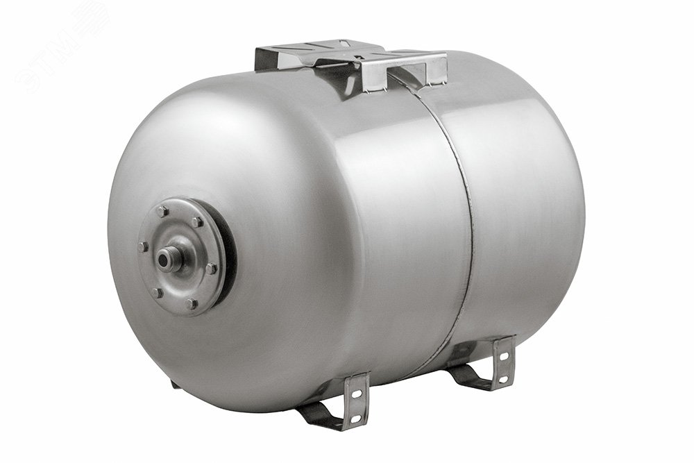 Изображение товара Гидроаккумулятор 100л нержавеющая сталь мембрана EPDM горизонтальный