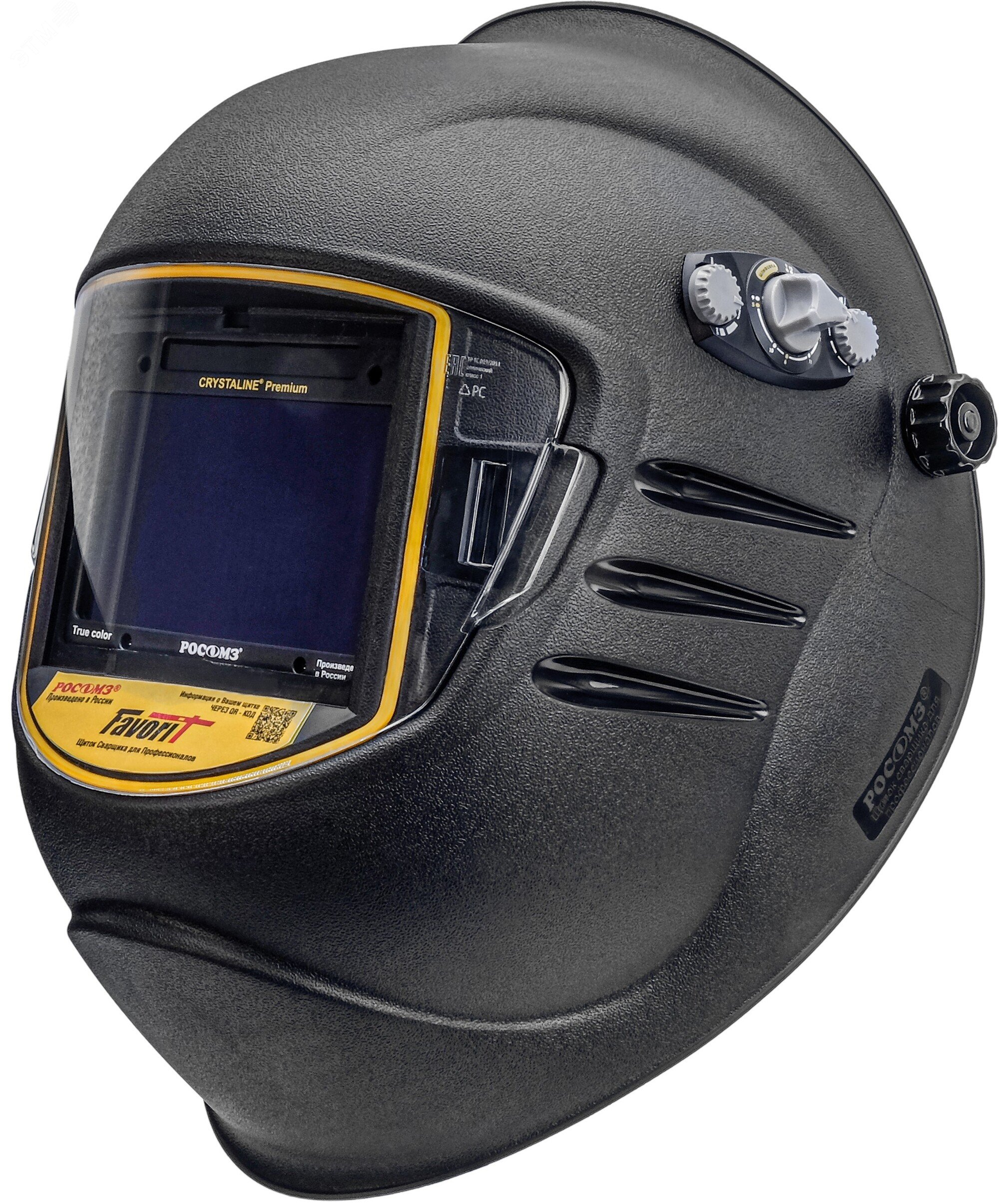 Изображение товара Щиток защитный лицевой сварщика НН12 CRYSTALINE® PREMIUM FavoriT с комплектом адаптеров (шт)