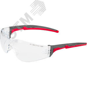 Изображение товара Очки защитные открытые О15 HAMMER ACTIVЕ CRYSTALINE (2С-1.2 PC) с мягким носоупором (шт)