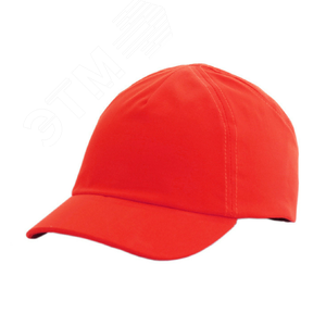 Каскетка защитная RZ ВИЗИОН CAP красная (защитная, легкая, укороченный козырек, удобная посадка, улучшенная вентиляция, от -10°C до + 50°C)