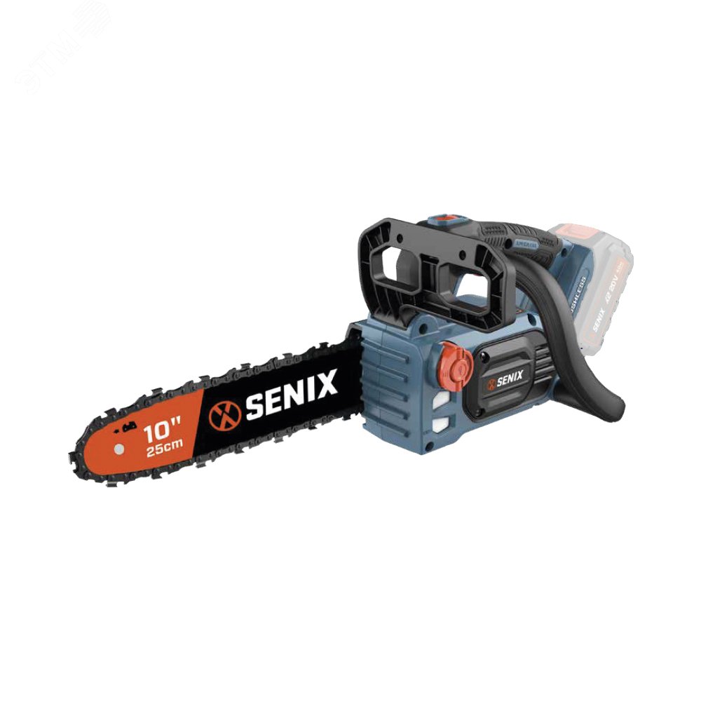 Изображение товара Аккумуляторная цепная пила Senix 20В 25,5 см, быстрый запуск