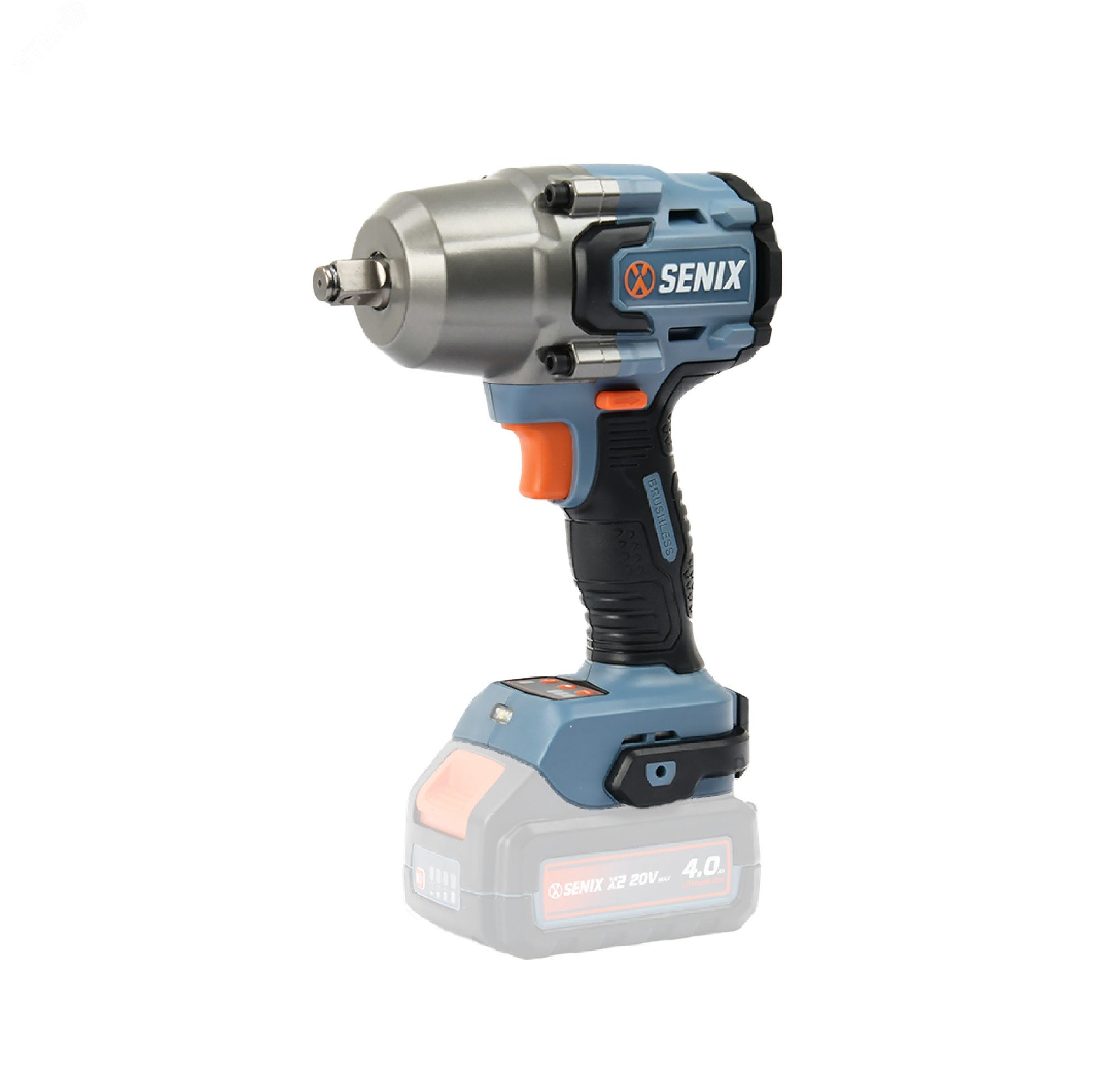 Изображение товара Гайковерт импульсный 1/2, 750 Нм, 1х4Ач, без АКБ и ЗУ X2 20В (шт)