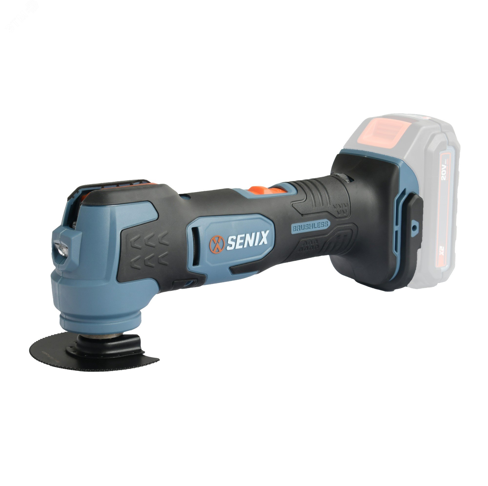 Изображение товара Реноватор (многофункциональный инструмент), без АКБ и ЗУ X2 20В (шт)