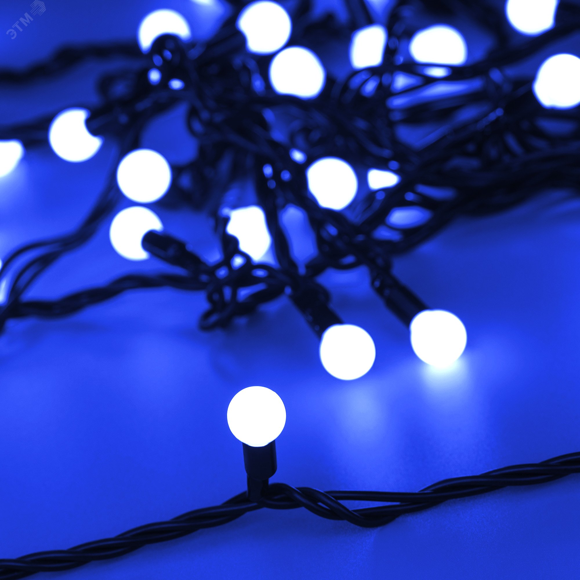 Изображение товара Гирлянда светодиодная декоративная ARD-BALL-CLASSIC-D13-5000-BLACK-50LED BLUE 230V, 3.5W ARDCL, IP65 (шт) Изображение товара Гирлянда светодиодная декоративная ARD-BALL-CLASSIC-D13-5000-BLACK-50LED BLUE 230V, 3.5W ARDCL, IP65 (шт)