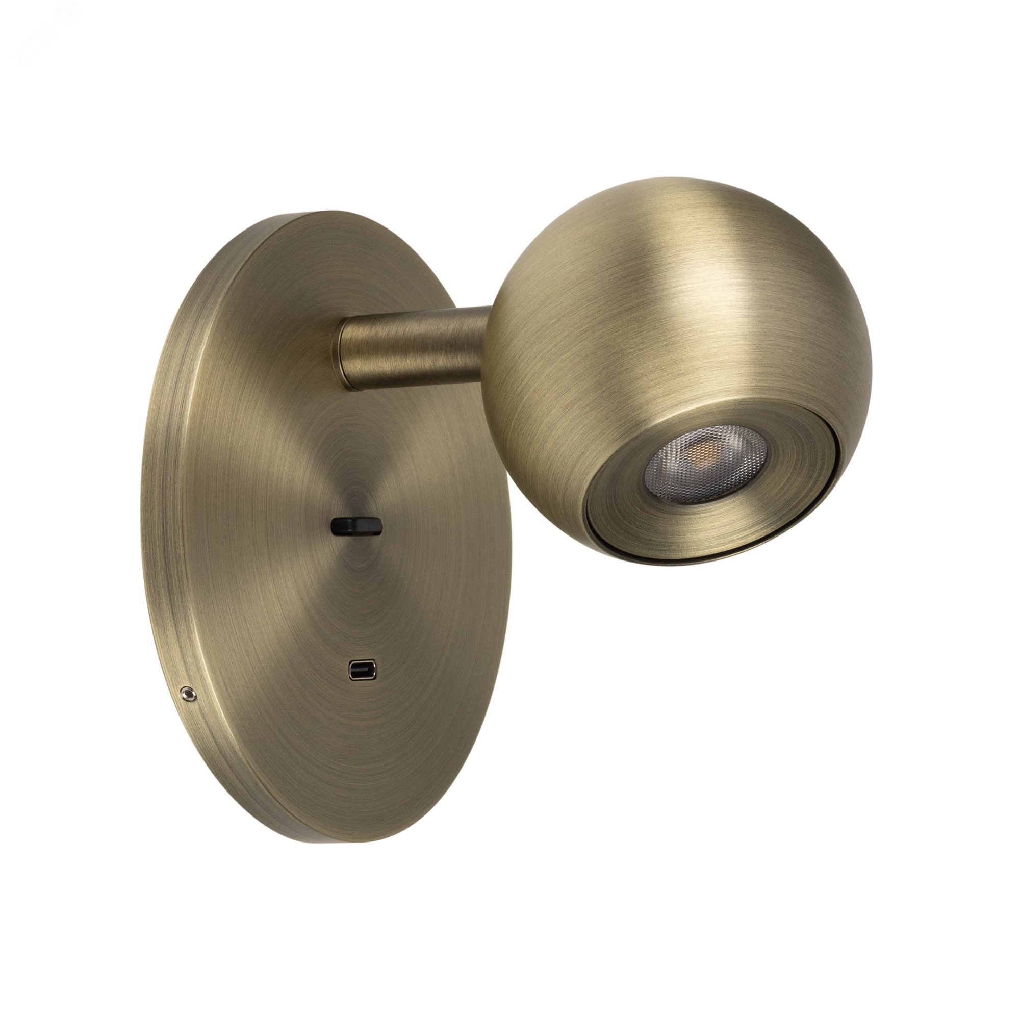 Изображение товара Настенный светильник с USB Type-C и поворотным излучателем 6 Вт warm 3000K ARL