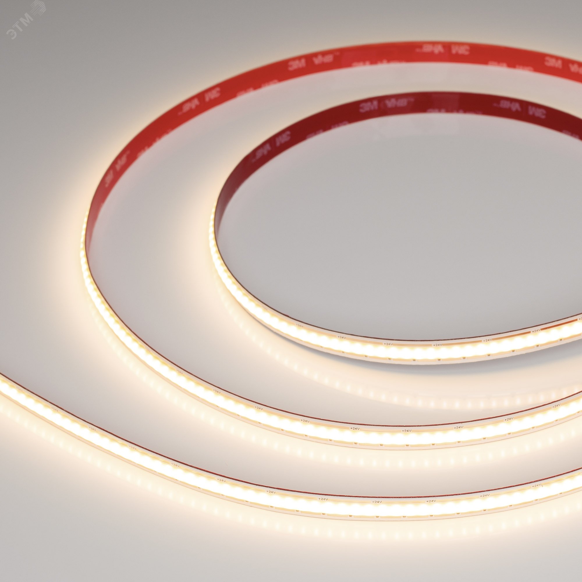 Изображение товара Светодиодная лента COB 10 Вт/м 24В IP20 3000K 480LED/м FreeCut Arlight