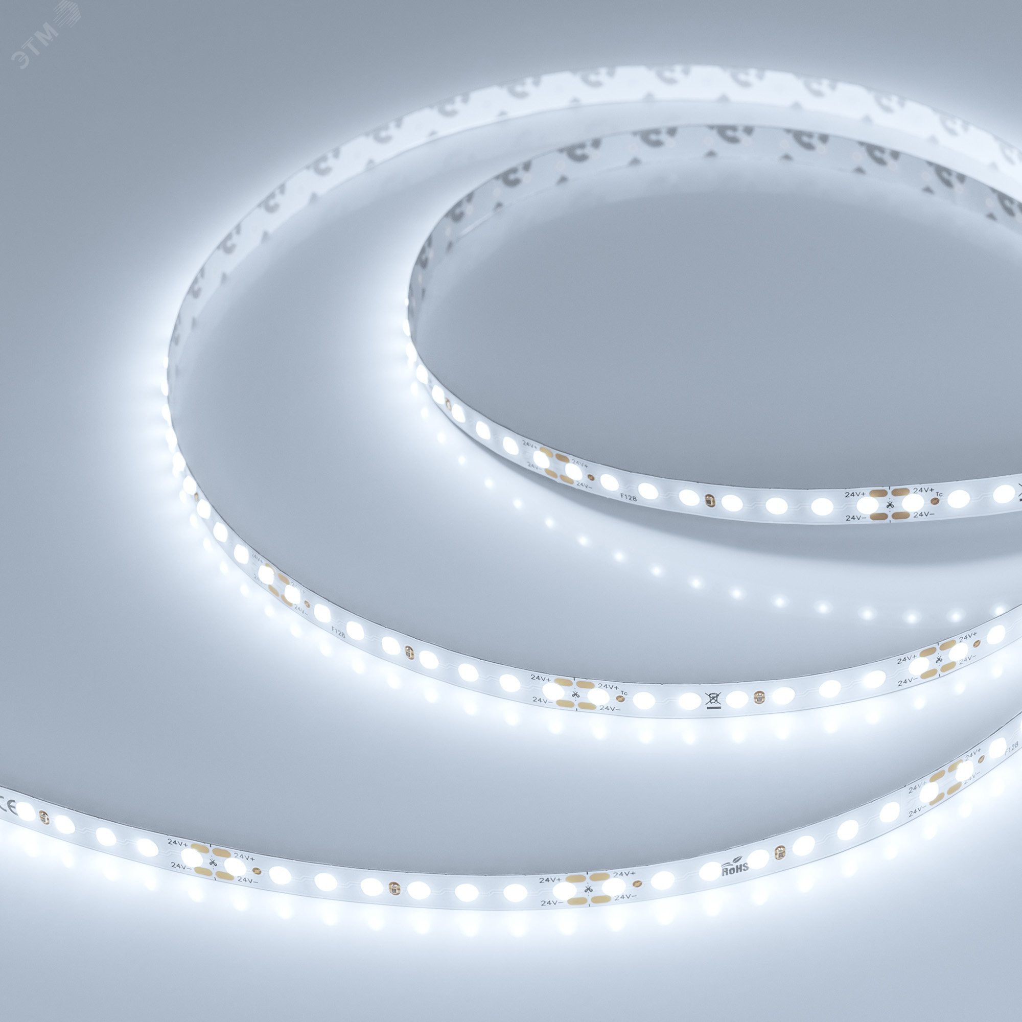 Изображение товара Лента светодиодная DOT-X128 8 мм 24V IP20 6000K 128LED/м для интерьера и рекламы