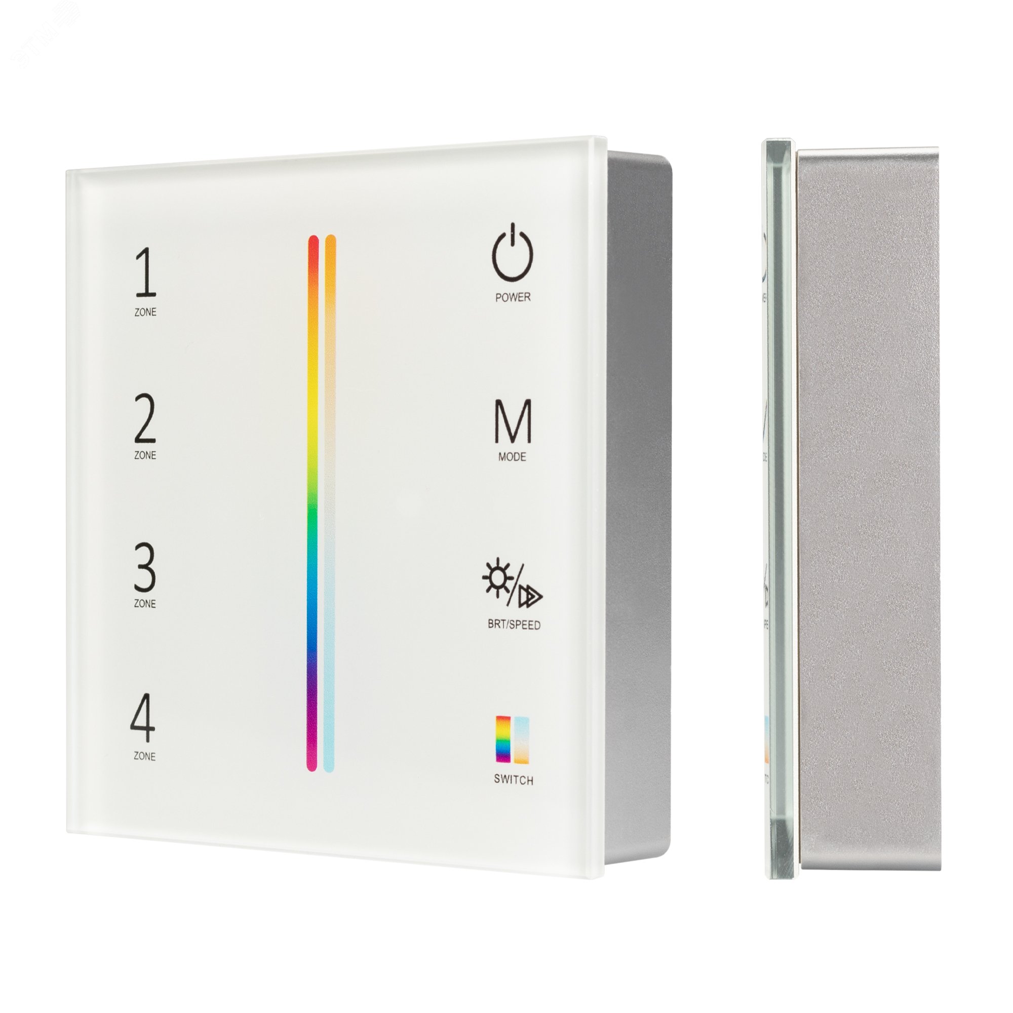 Изображение товара Панель сенсорная радиоканальная SMART-P55-MULTI White управление RGB светом