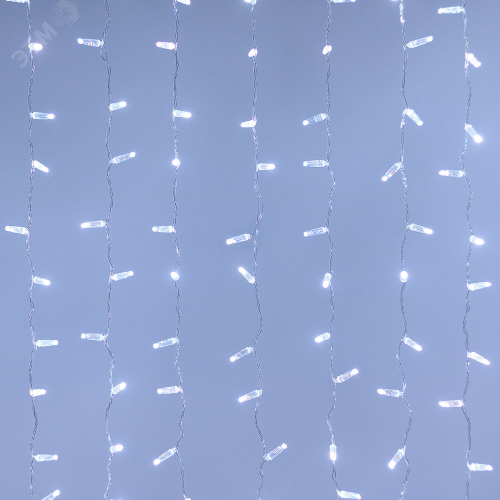 Изображение товара Гирлянда светодиодная декоративная ARD-CURTAIN-CLASSIC-2000x3000-CLEAR-760LED White 230V, 60W ARDCL, IP65 (шт)