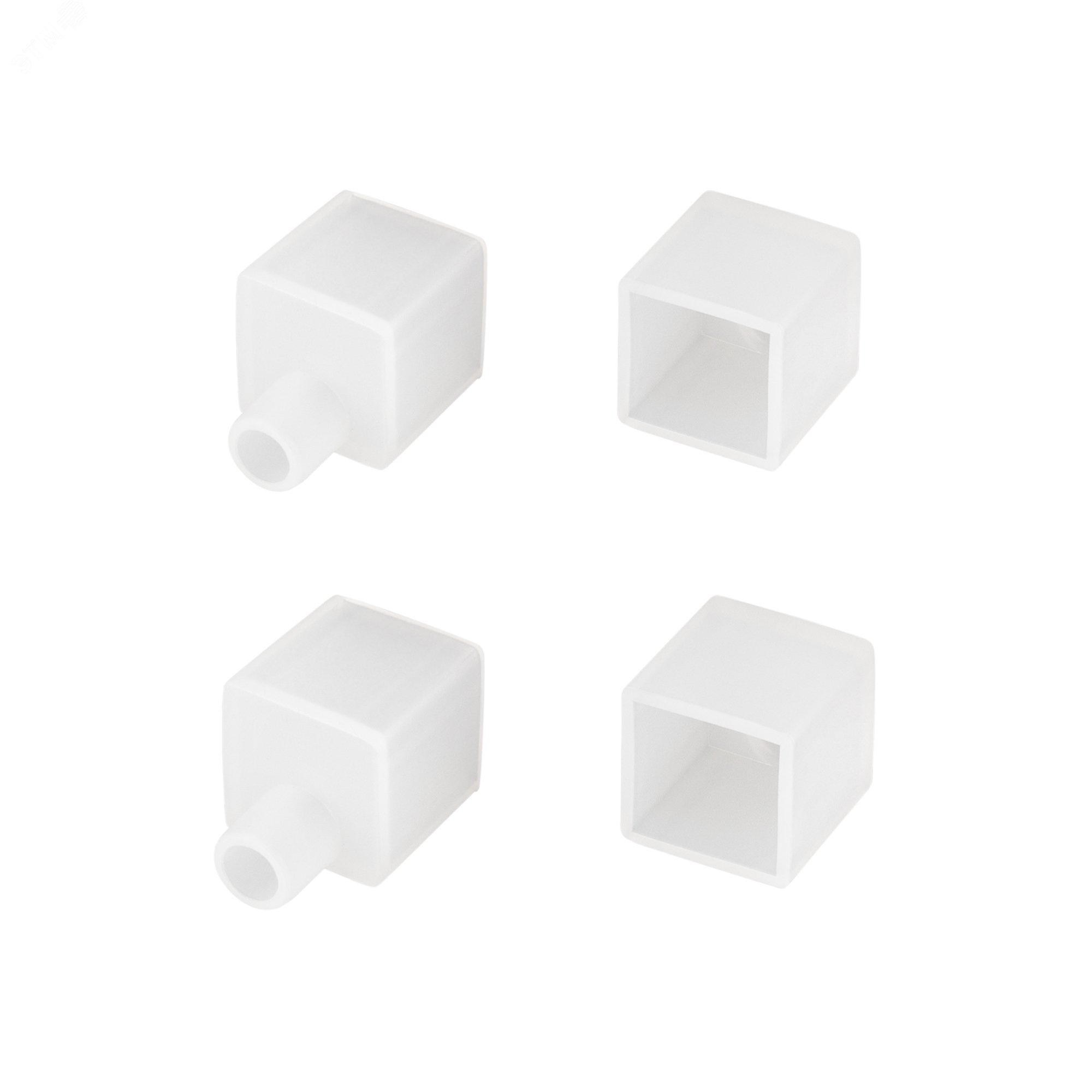 Изображение товара Белые силиконовые заглушки WPH-FLEX-1414-TOP с отверстием для светильников