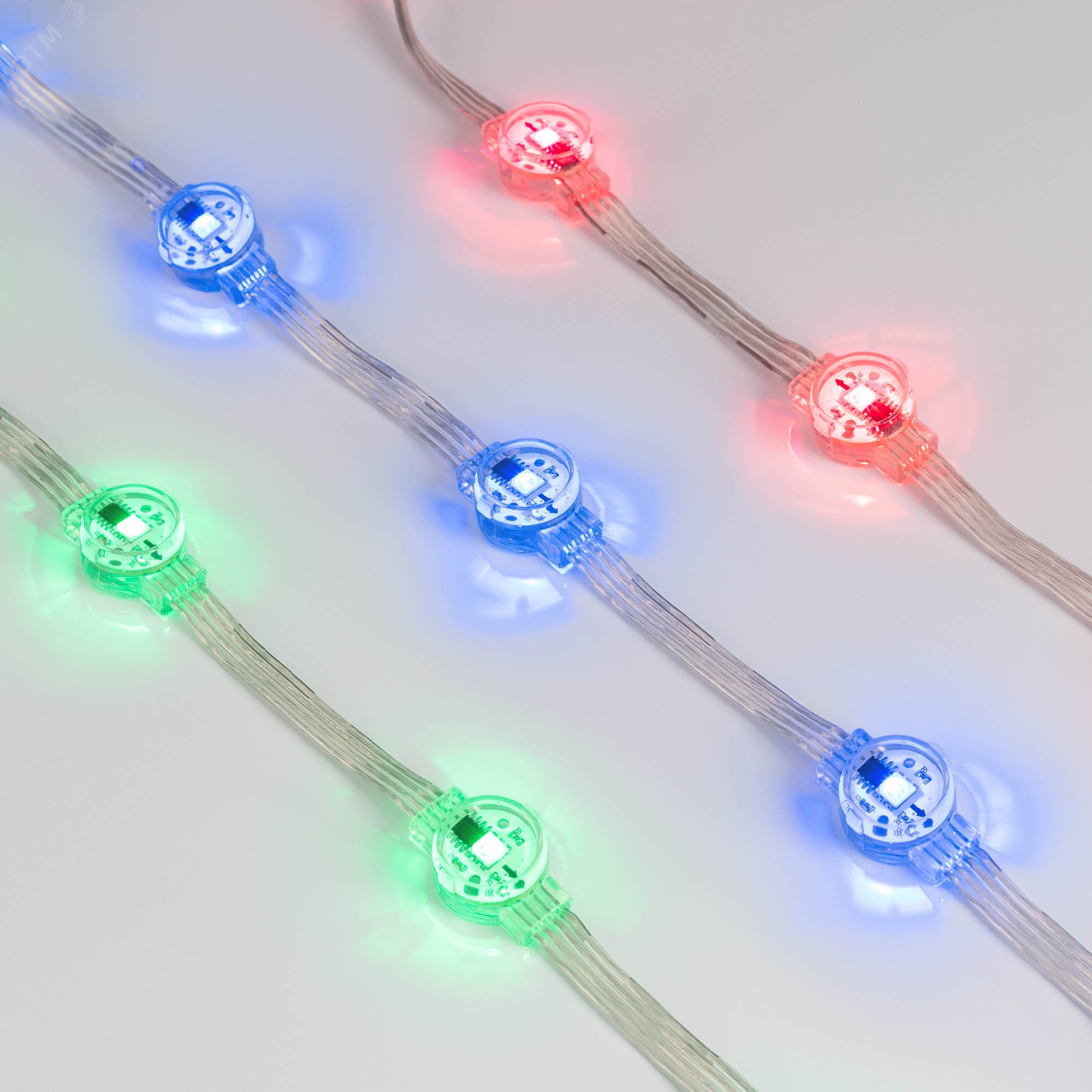 Изображение товара Управляемый модуль DMX-B1-D20 12V RGB 0.3W IP68 для профессионального освещения