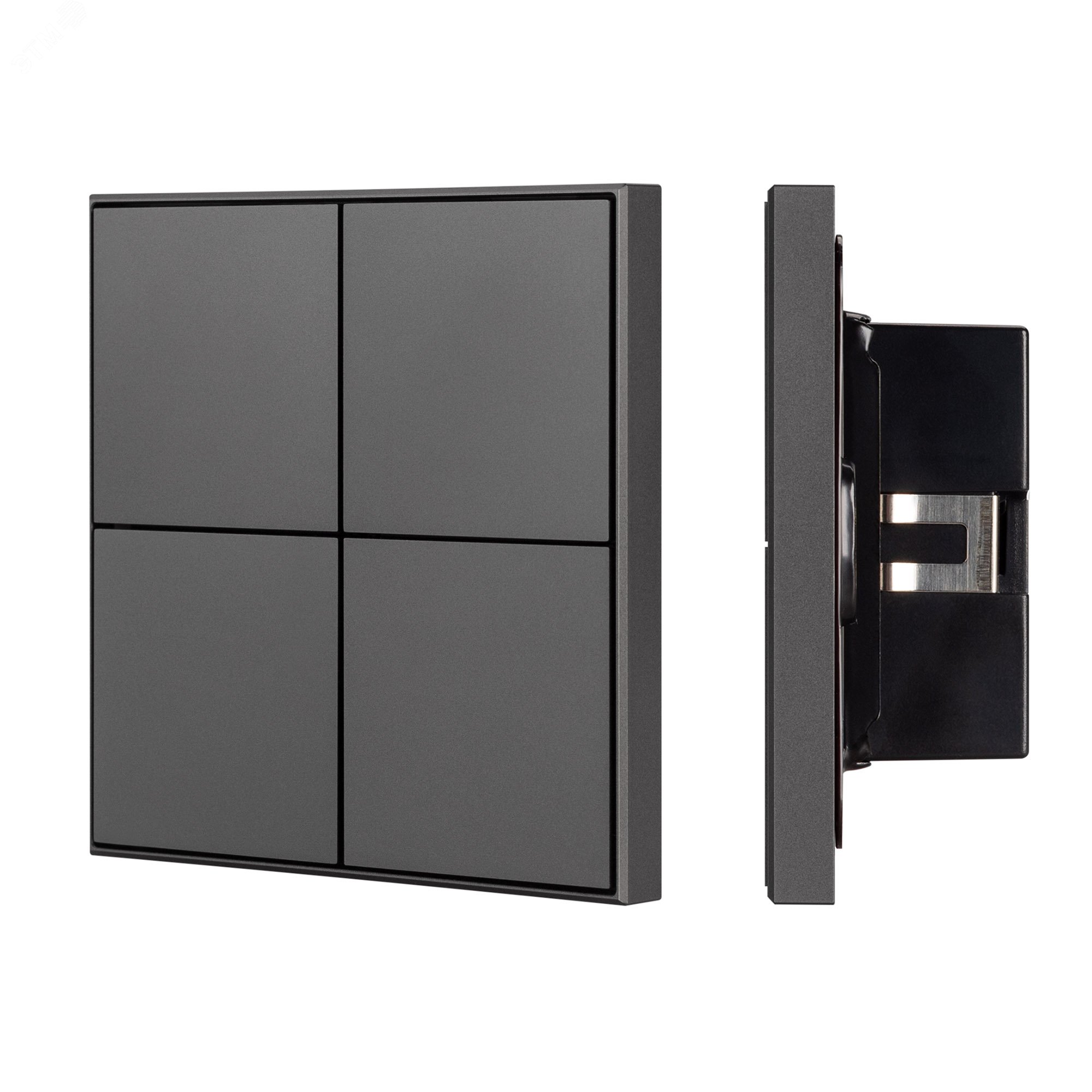 Изображение товара INTELLIGENT ARLIGHT Кнопочная панель KNX-304-23-IN Black (BUS, Frame) (IARL, IP20 Металл, 2 года) (шт)
