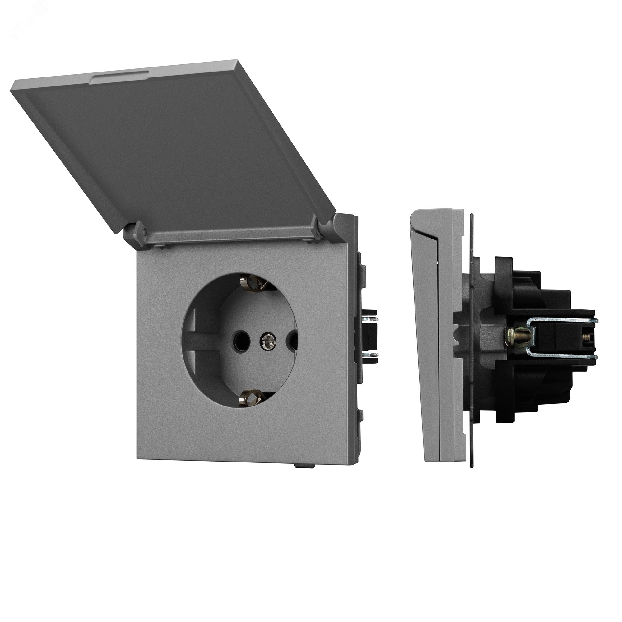 Изображение товара Механизм влагозащищенной розетки SCT-TENDO-MCP-PL-GR 230V 16A серый